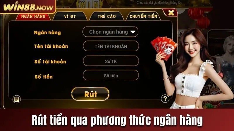 Sử dụng ngân hàng để rút thưởng từ cổng game